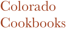 Colorado Cookbooks