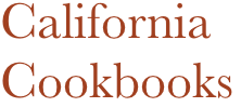 California Cookbooks