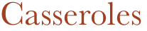 Casseroles