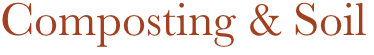         Composting & Soil 