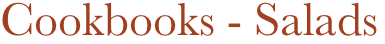 Cookbooks - Salads