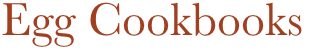 Egg Cookbooks