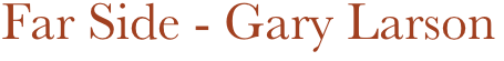 Far Side - Gary Larson