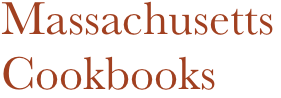 Massachusetts
Cookbooks