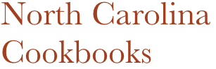 North Carolina
Cookbooks
