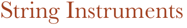 String Instruments