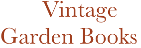        Vintage Garden Books